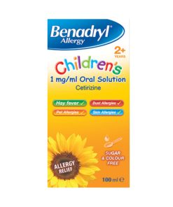 Benadryl Allergy Children's (2+) - 1mg/1ml Oral Solution - 100ml