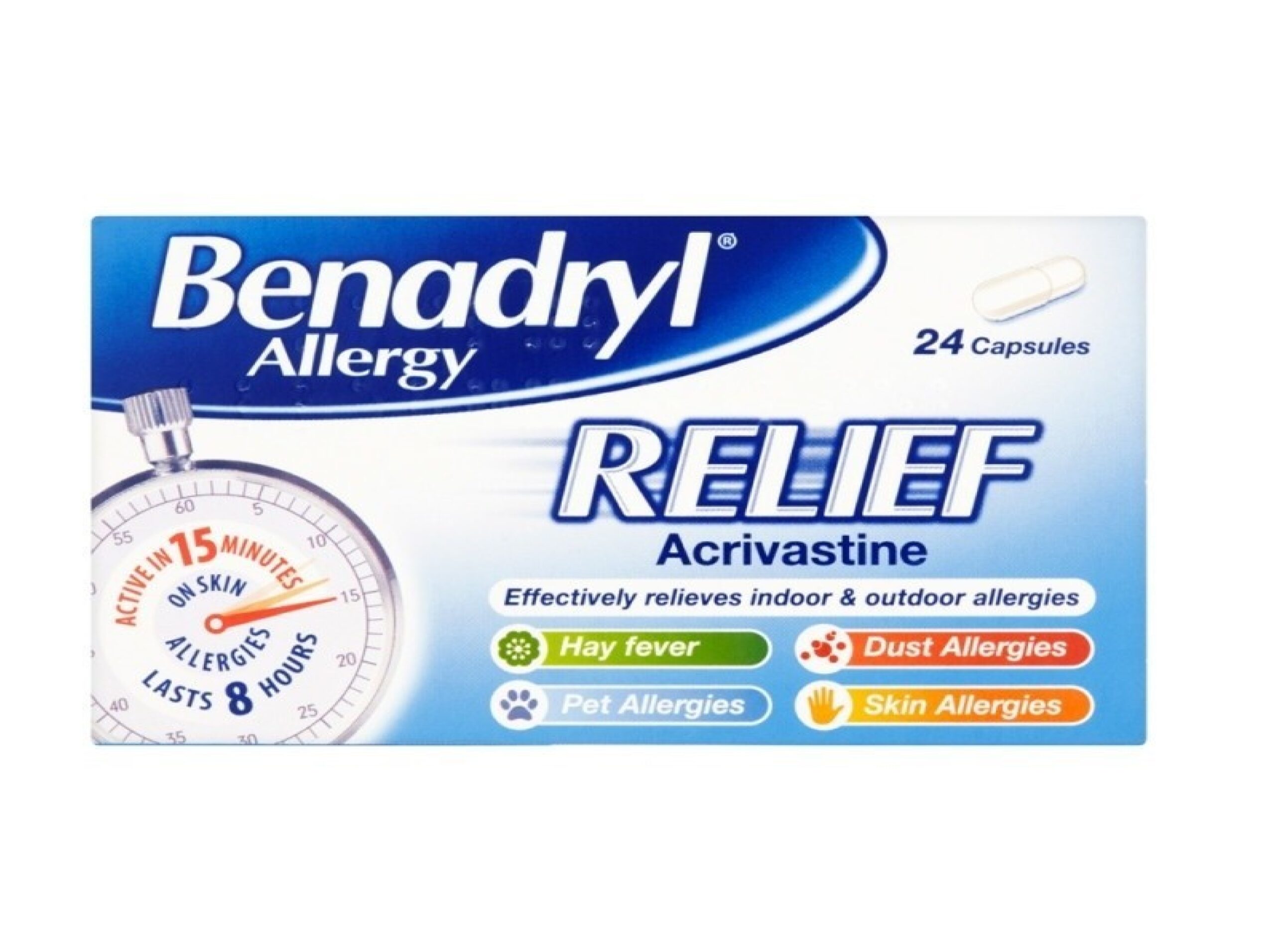 Benadryl Allergy Relief Capsules 24s