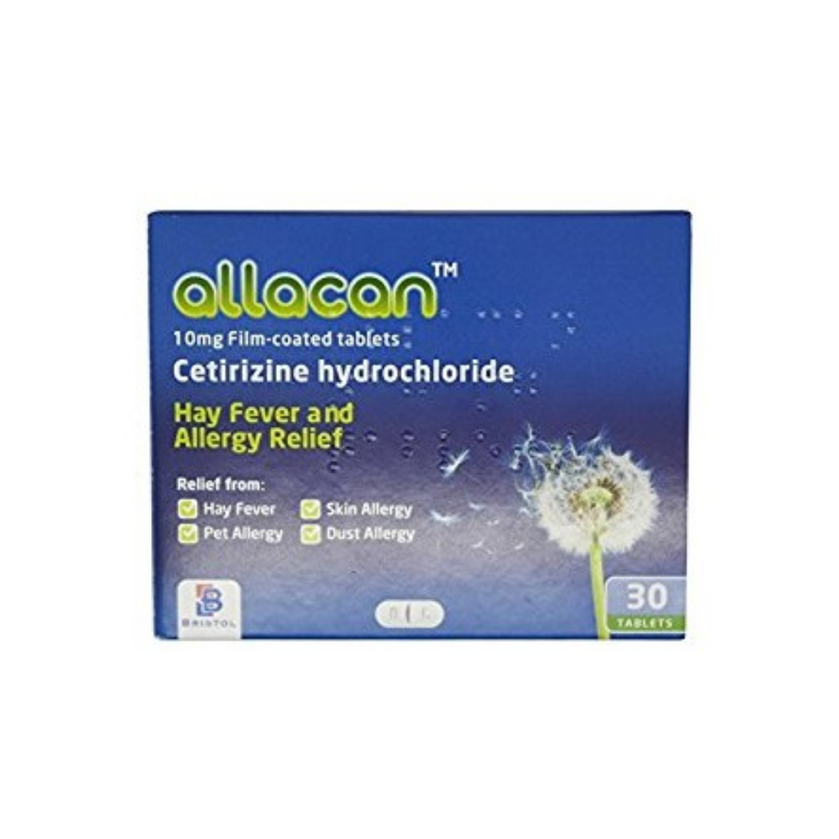 Cetirizine Hydrochloride Tablets - Pack of 30
