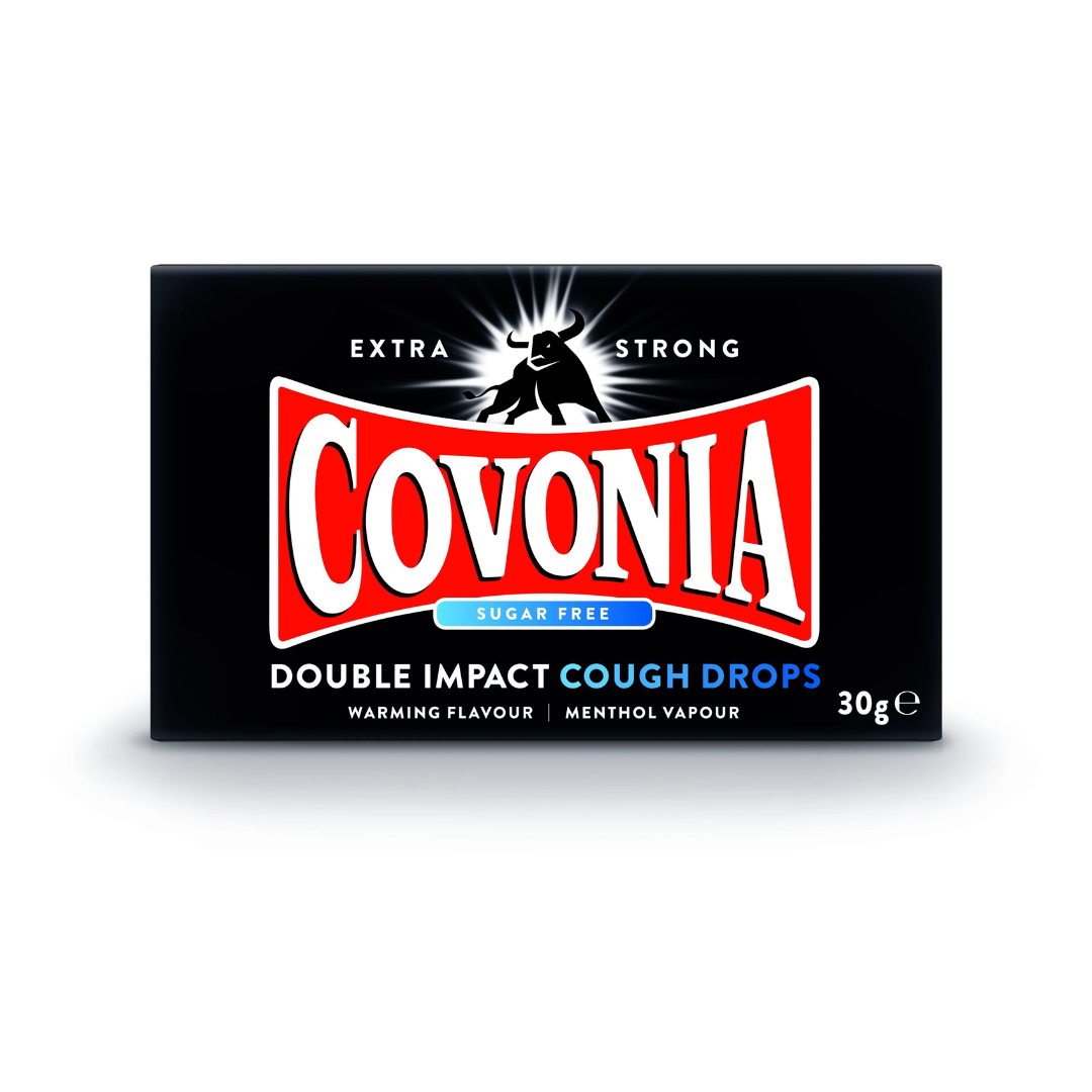 Covonia Double Impact Cough Drop S/Free 30g