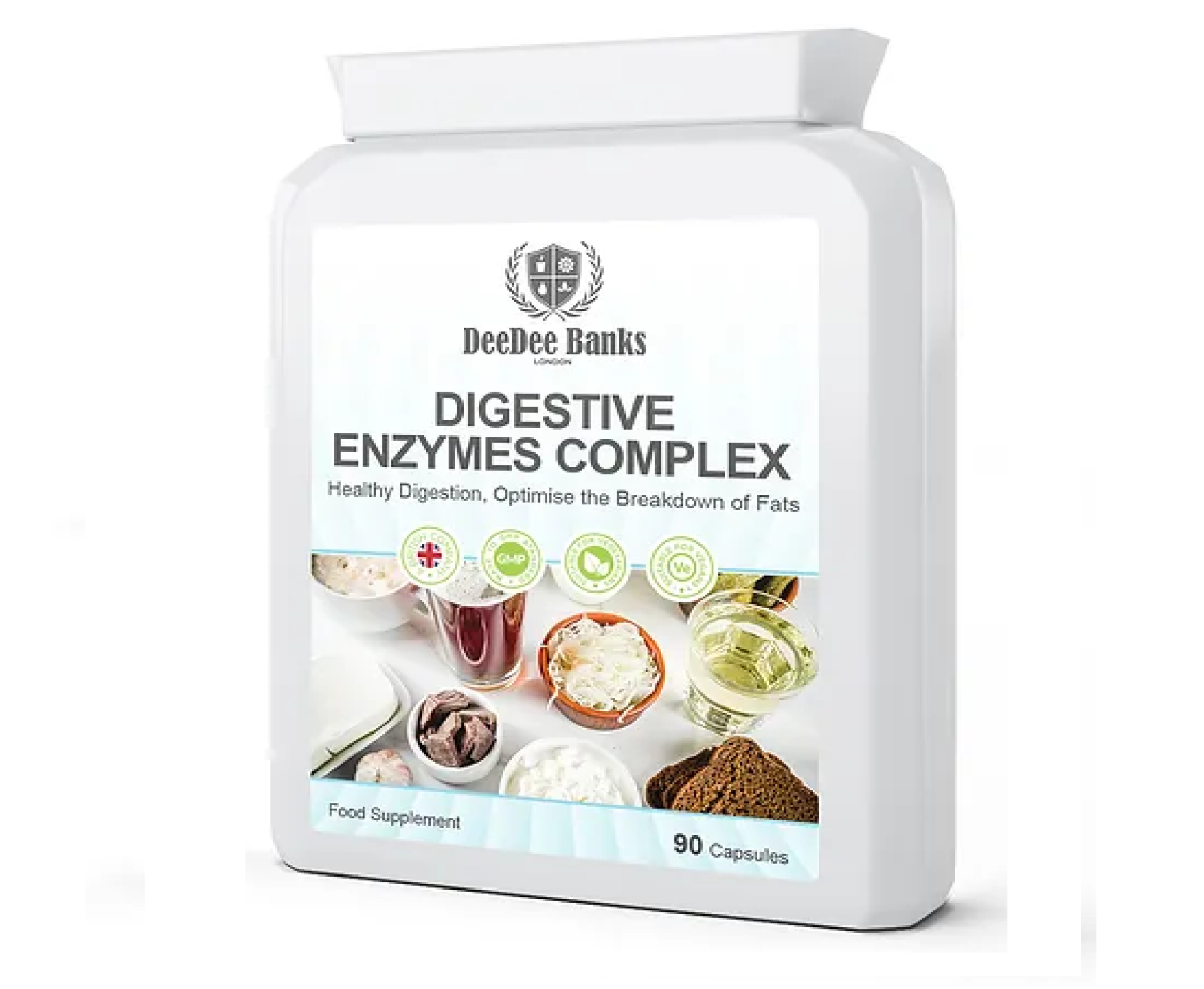 DEEDEE BANKS- DIGESTIVE ENZYME COMPLEX- 90 CAPSULES