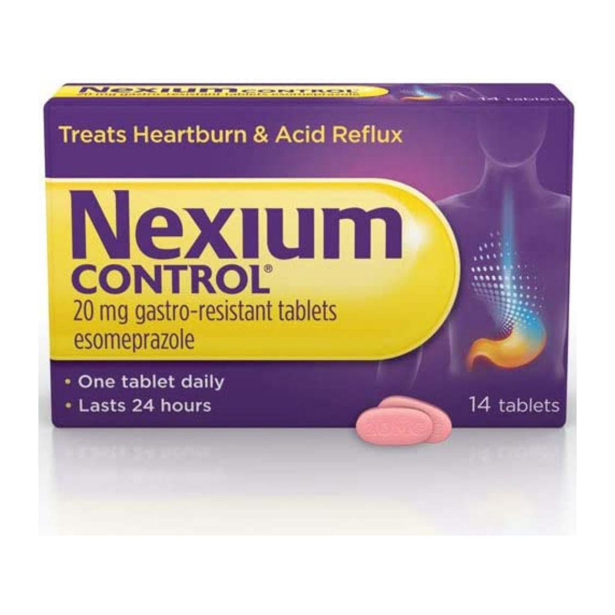 Nexium Control 20mg Gastro-Resistant Tablets - Pack of 14