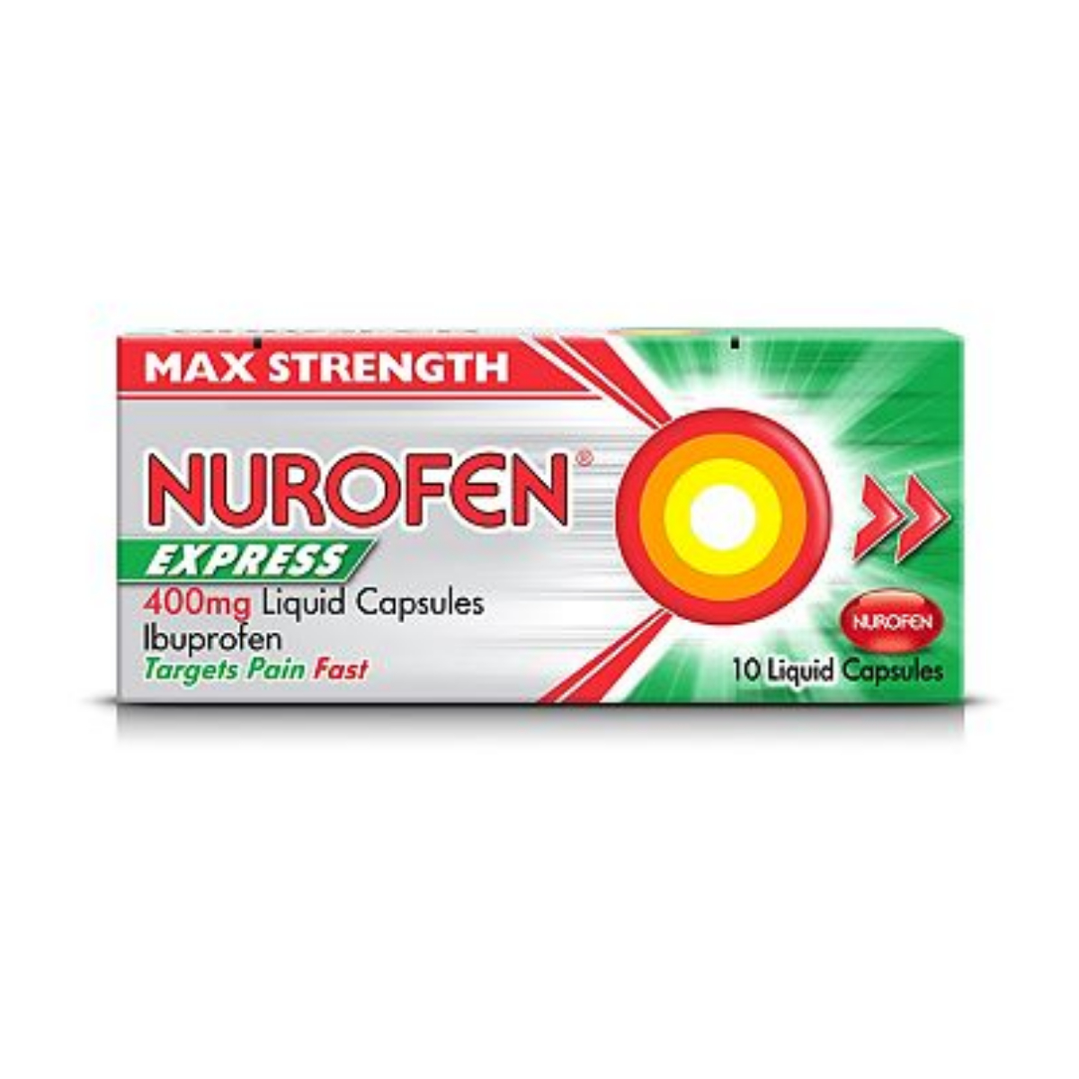 Nurofen Express 400mg Liquid Capsules - Pack of 10