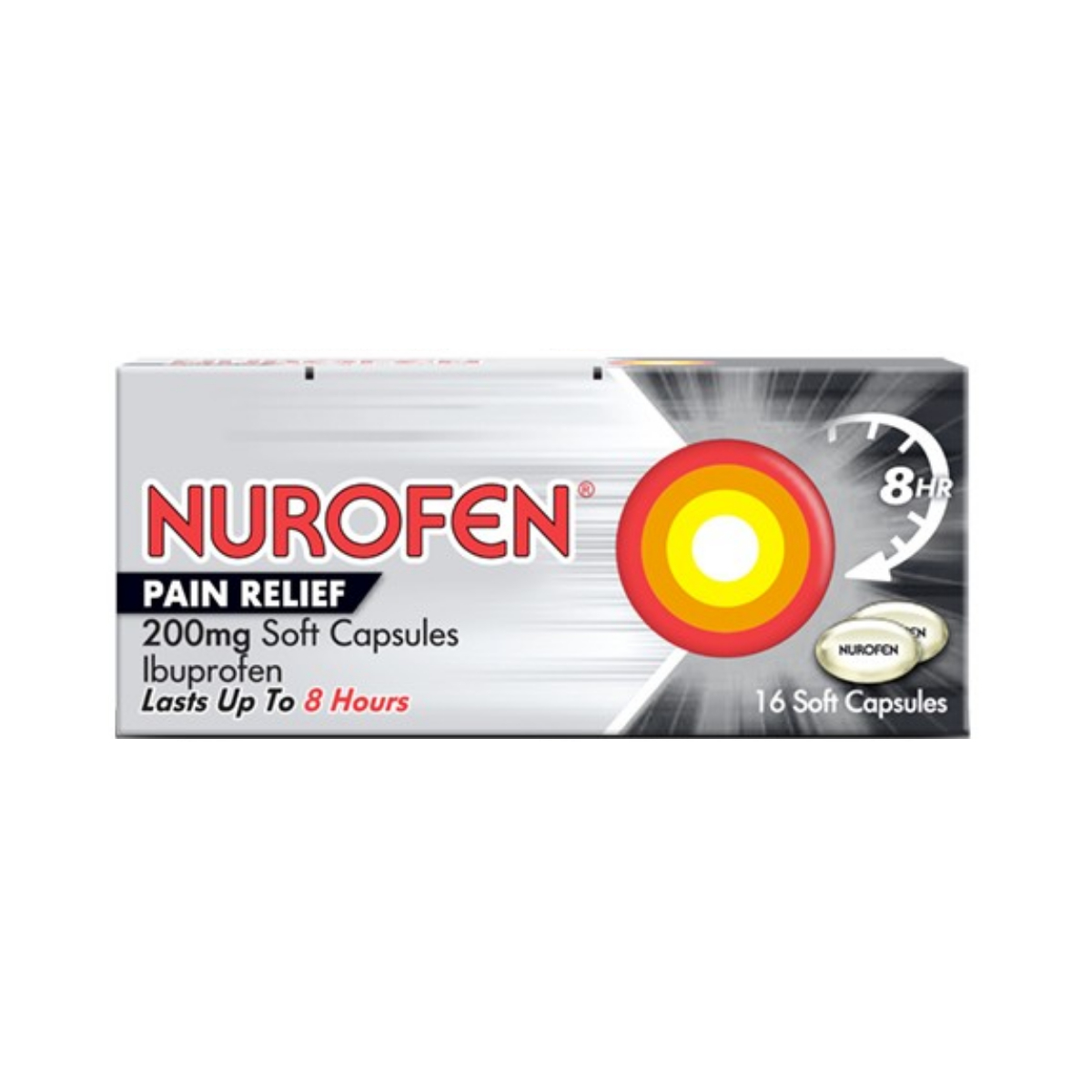 Nurofen Pain Relief 200mg Soft Capsules - Pack of 16