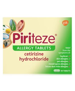 Piriteze Allergy Tablets - Pack of 30