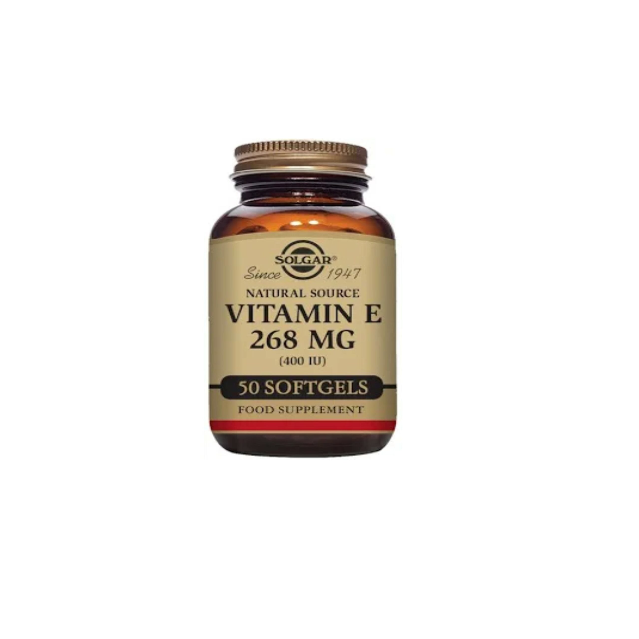 Solgar Vitamin E 268Mg (400 Iu) 50 Veg Softgels