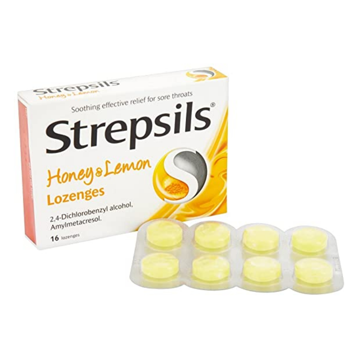 Strepsils Honey & Lemon Lozenges - Pack of 16