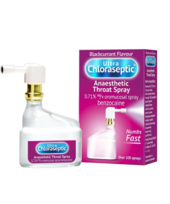Ultra Chloraseptic Anaesthetic Throat Spray - Blackcurrant Flavour - 15ml