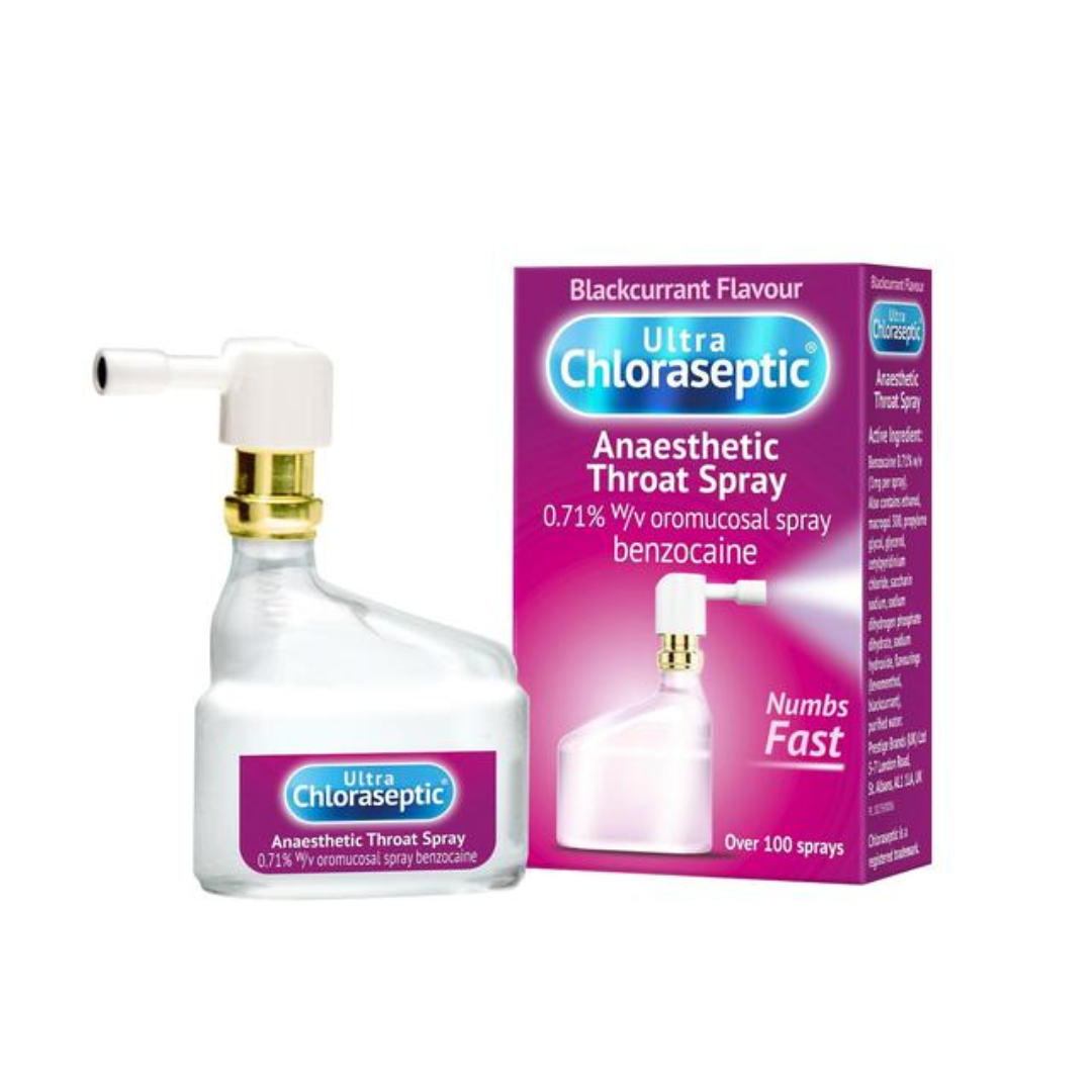 Ultra Chloraseptic Anaesthetic Throat Spray - Blackcurrant Flavour - 15ml