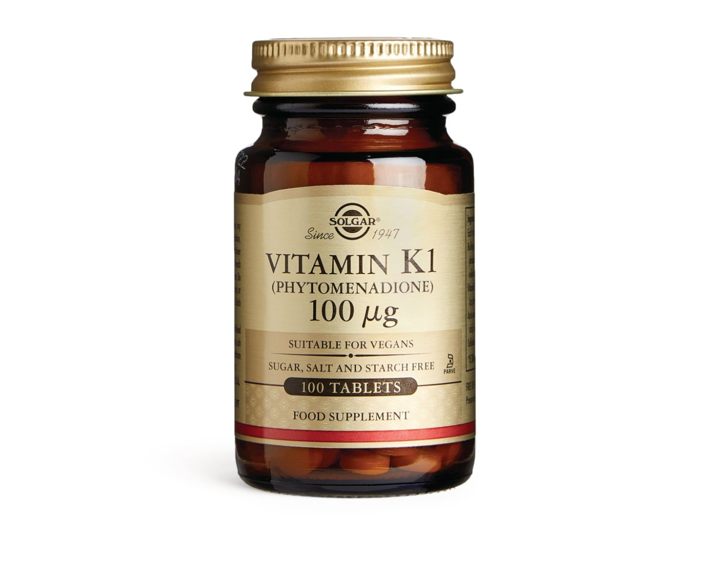 Solgar Vitamin K1 100 Mg Tabs 100 Tablets