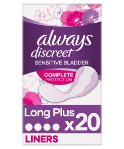 Always Discreet liners plus 20s sensitive bladder