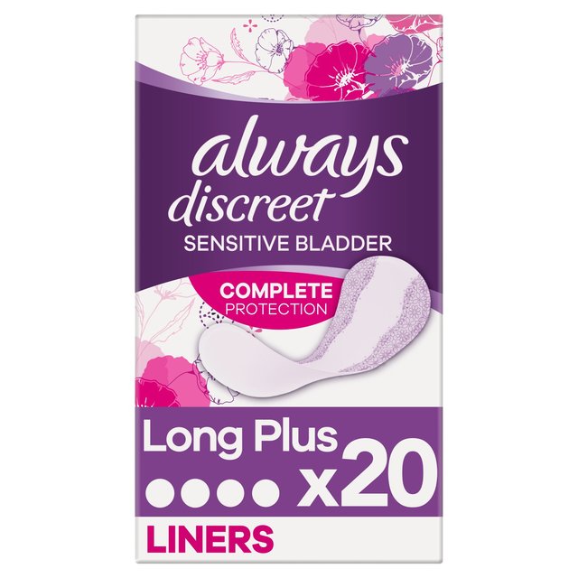 Always Discreet liners plus 20s sensitive bladder