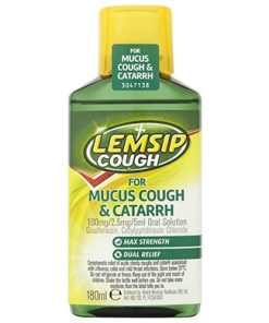 Lemsip Cough for Mucus Cough & Catarrh Oral Solution - 180ml