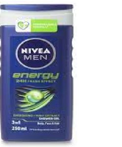 Nivea men shower gel - energy 24hours fresh effect- 250 ml