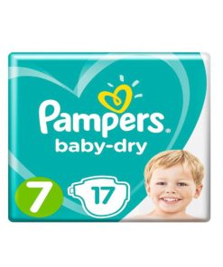Pampers Number 7 baby dry - 17s