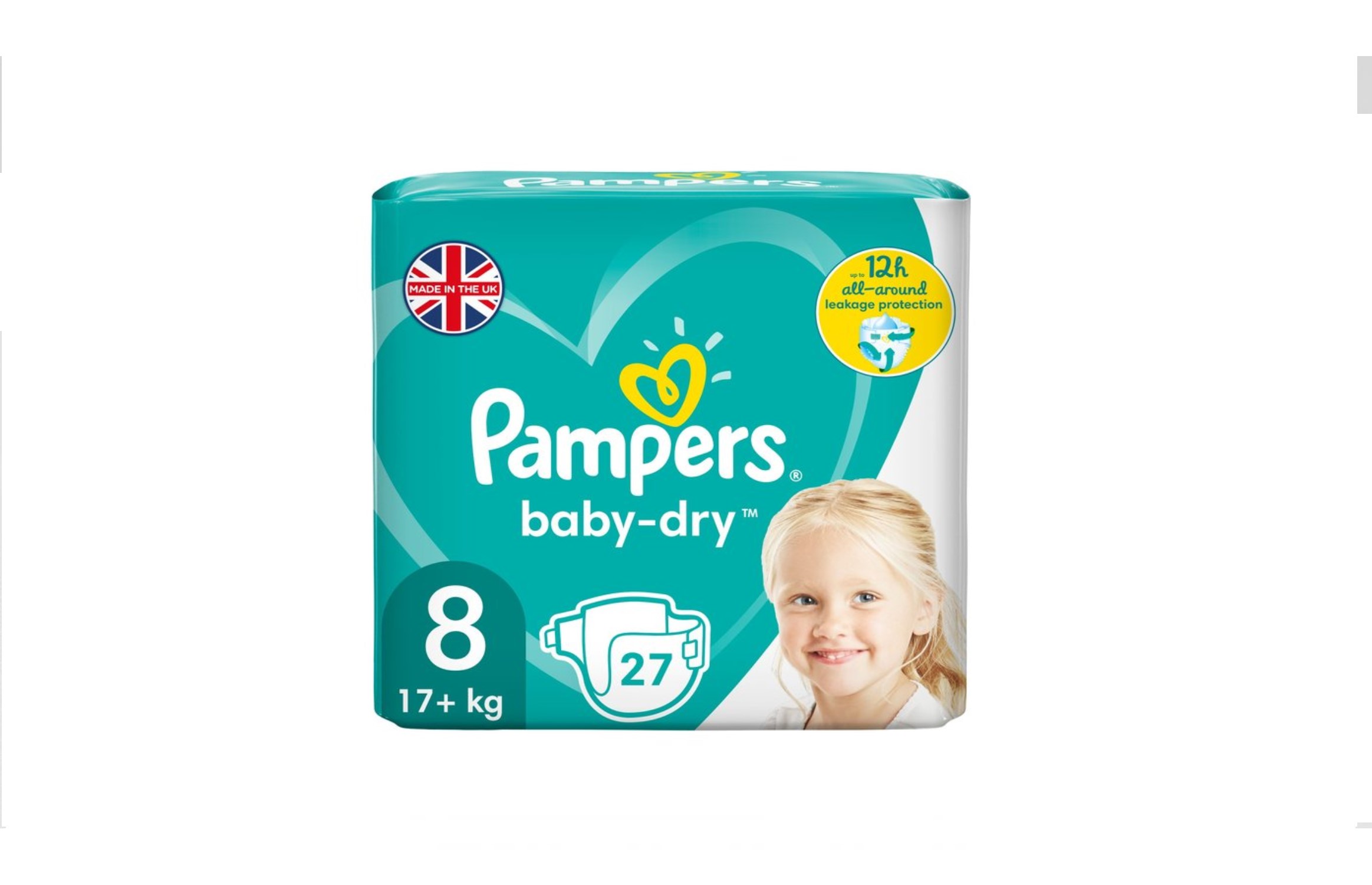 Pampers Number 8 baby dry - 27s
