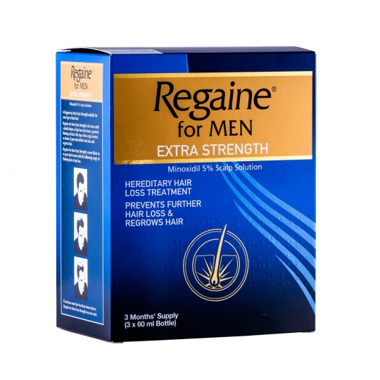 Regaine for Men Extra Strength Scalp Solution - Triple Pack