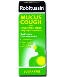 Robitussin Mucus Cough &Congestion Relief Oral Solution 100ml